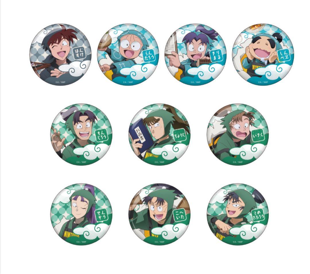 忍たま乱太郎 ドクタケ忍者隊最強の軍師 タワーレコード 缶バッジ　全種セット