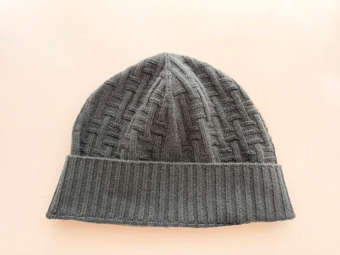 HERMES エルメス　カシミア100%ニット帽