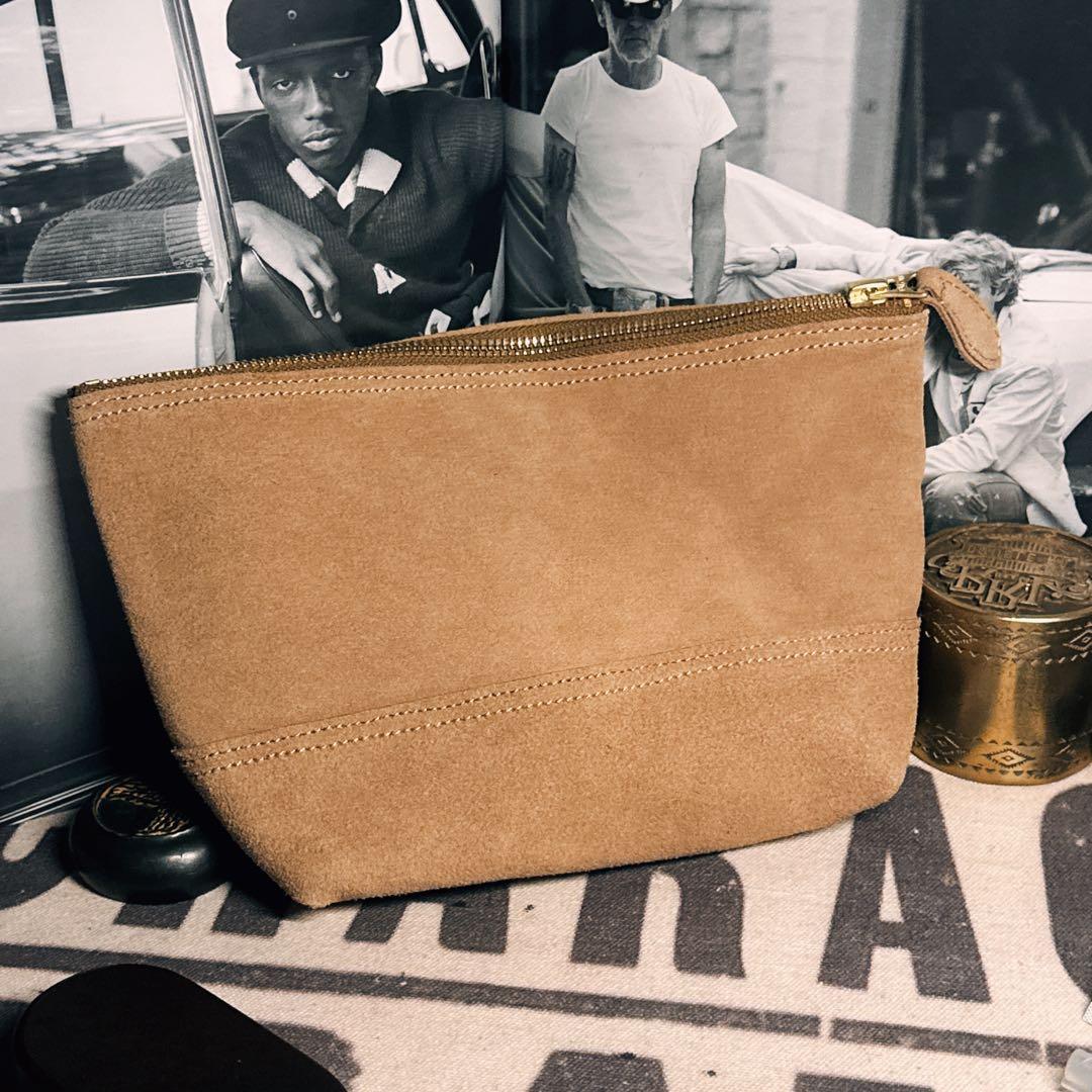 RRL スエード出張バッグ