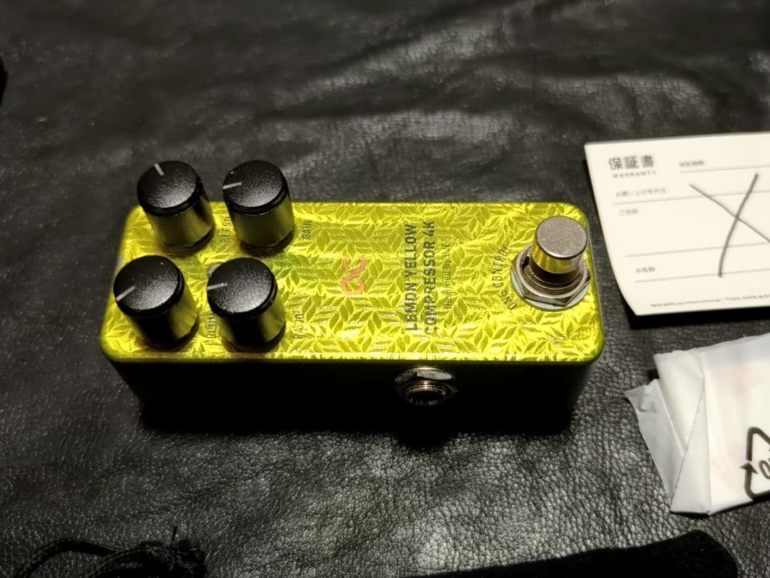 ギター One Control Lemon Yellow Compressor 4K