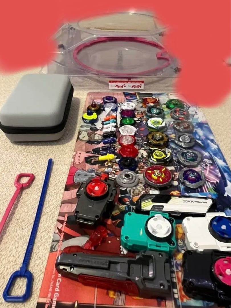 ベイブレードxセットスタジアム付きケース付き ワイバーンホバー重量個体35.33