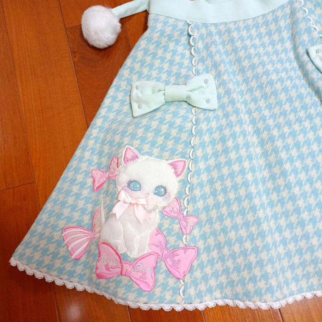 アンジェリックプリティ Angelic Pretty★スカート リボン 猫 刺繍