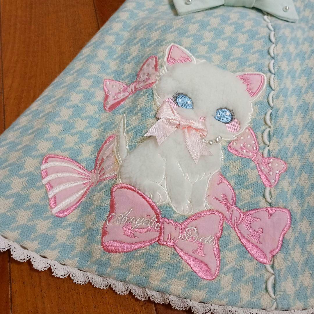 アンジェリックプリティ Angelic Pretty★スカート リボン 猫 刺繍