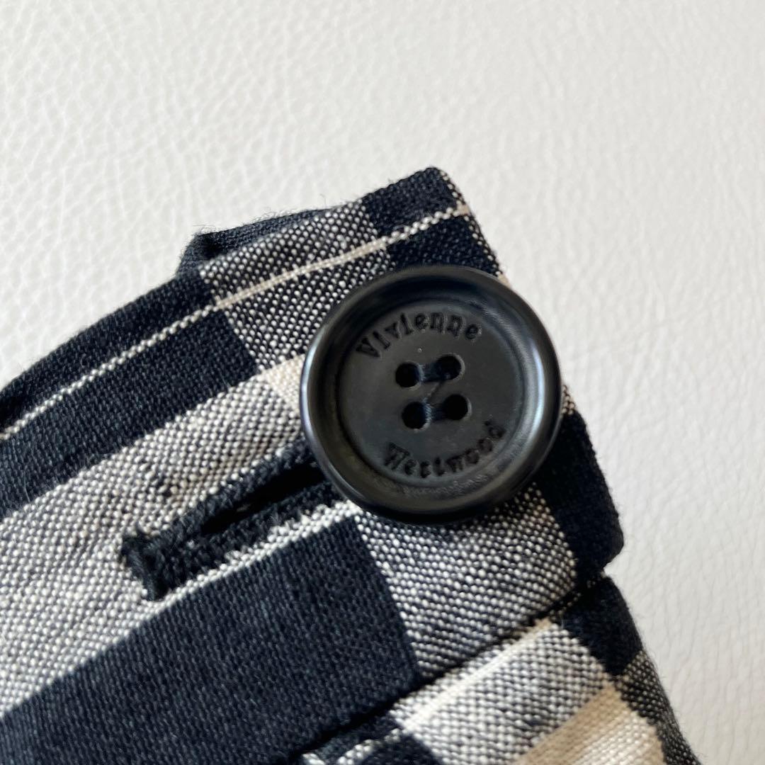 ▼美品✨ヴィヴィアンウエストウッド【38】リネン100 変形 スカート イタリア