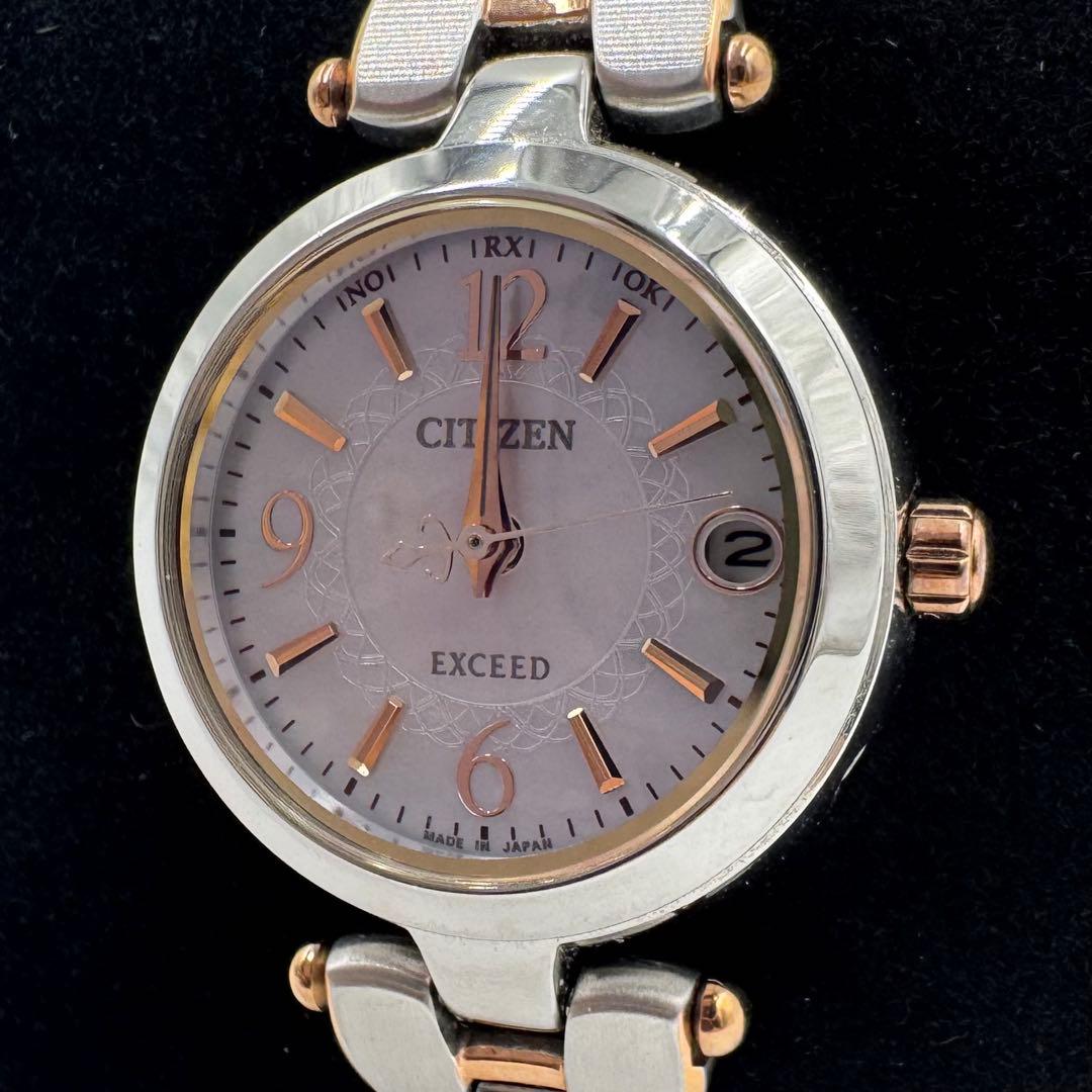【美品】CITIZEN シチズン EXCEEDエクシード 腕時計 ソーラー電波