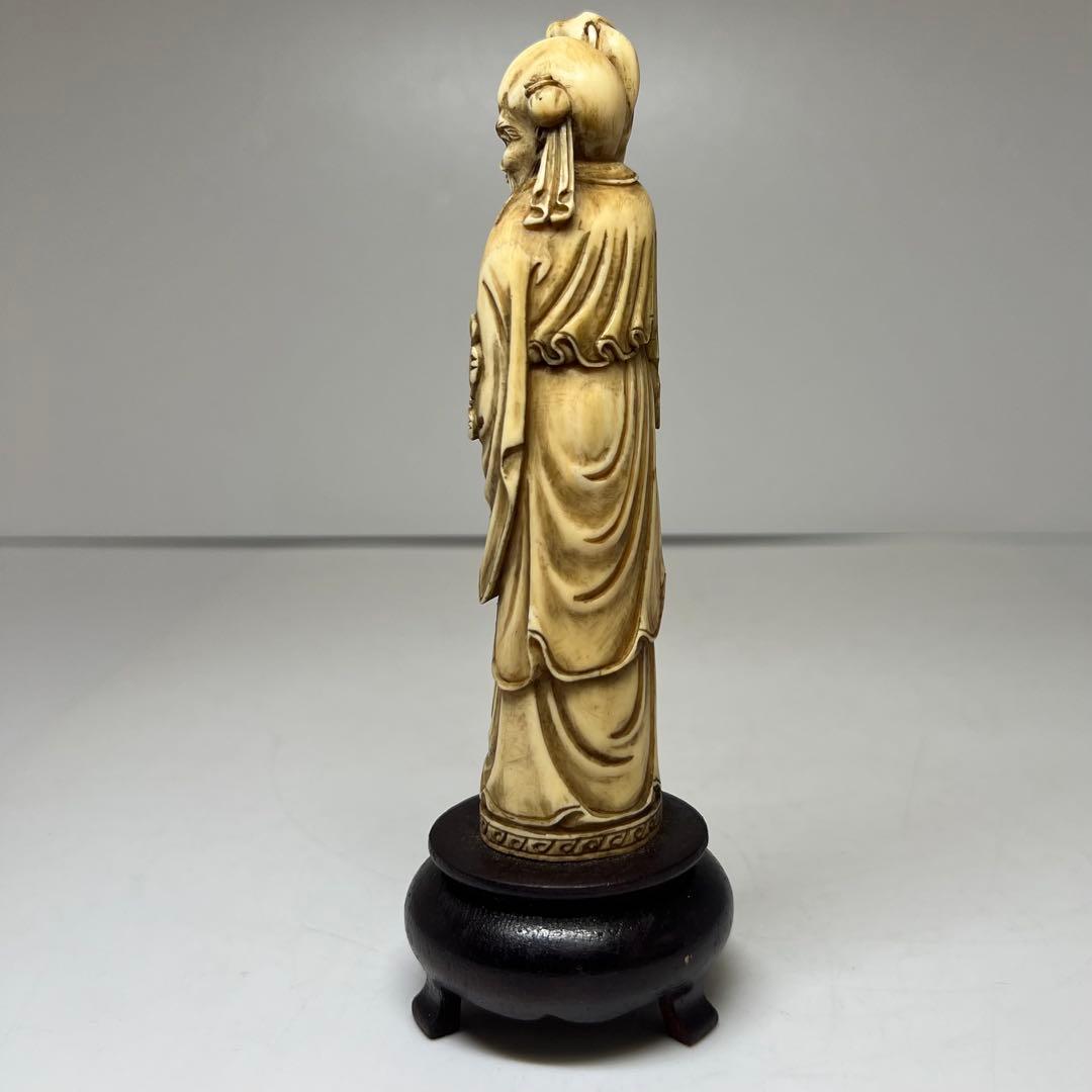 極上 唐物 寿老 置物 131g 東キ7-1129①