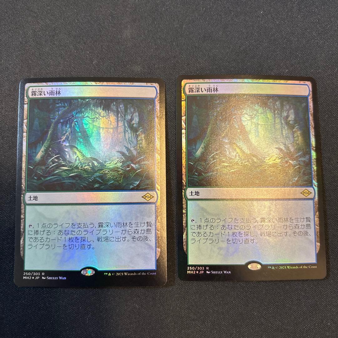 【MTG】霧深い雨林 日本語FOIL2枚セット