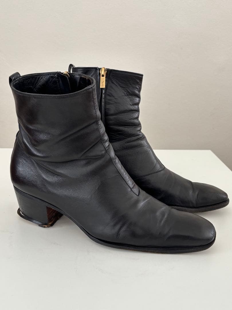 靴 Yves Saint Laurent JONNY65 ZIP BOOTS