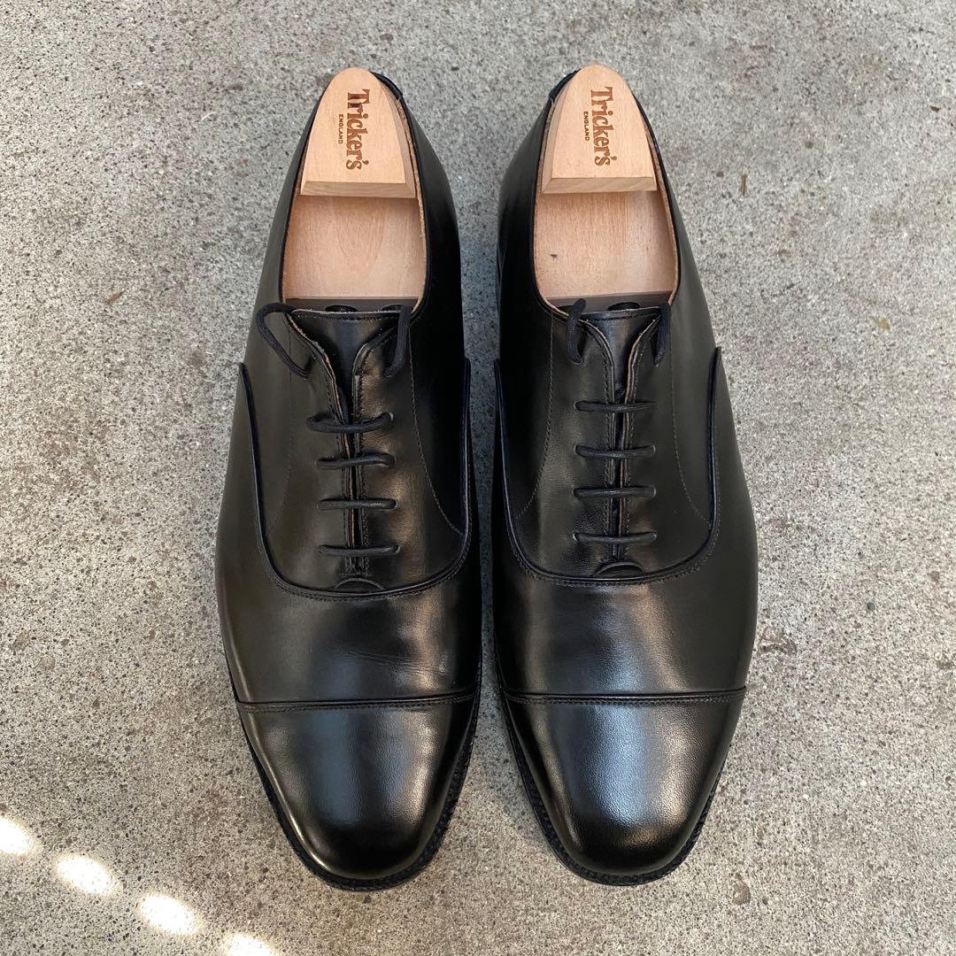 ほぼ未使用 トリッカーズ リージェント UK7.5 ブラック 純正シューツリー付