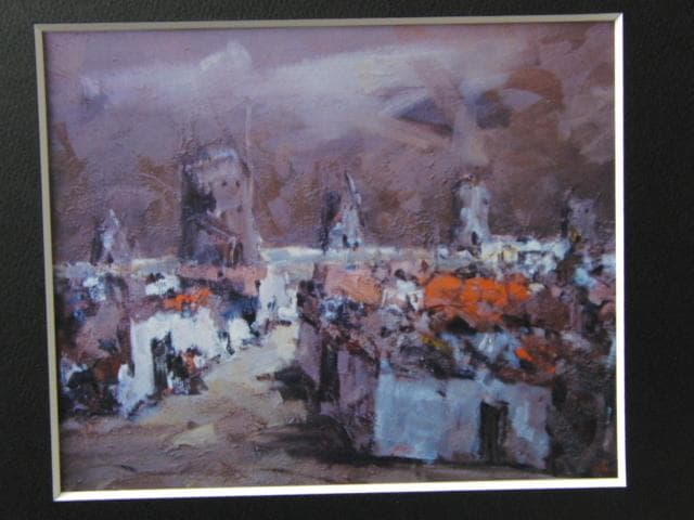 友成晴雄、【カンポ・デ・クリプターナ】、希少な額装用画集より