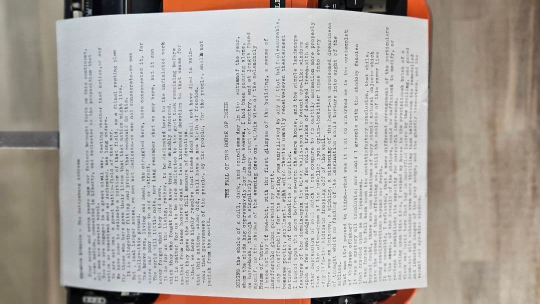 BROTHER YOUNG elite タイプライター オレンジ