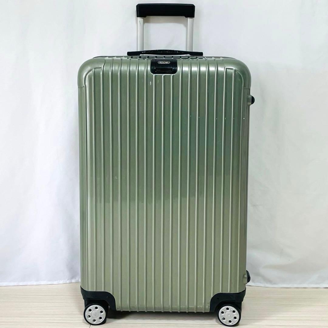 超希少❗️　リモワ　エバー航空限定モデル　サルサデラックス　82L 4輪　グリーン