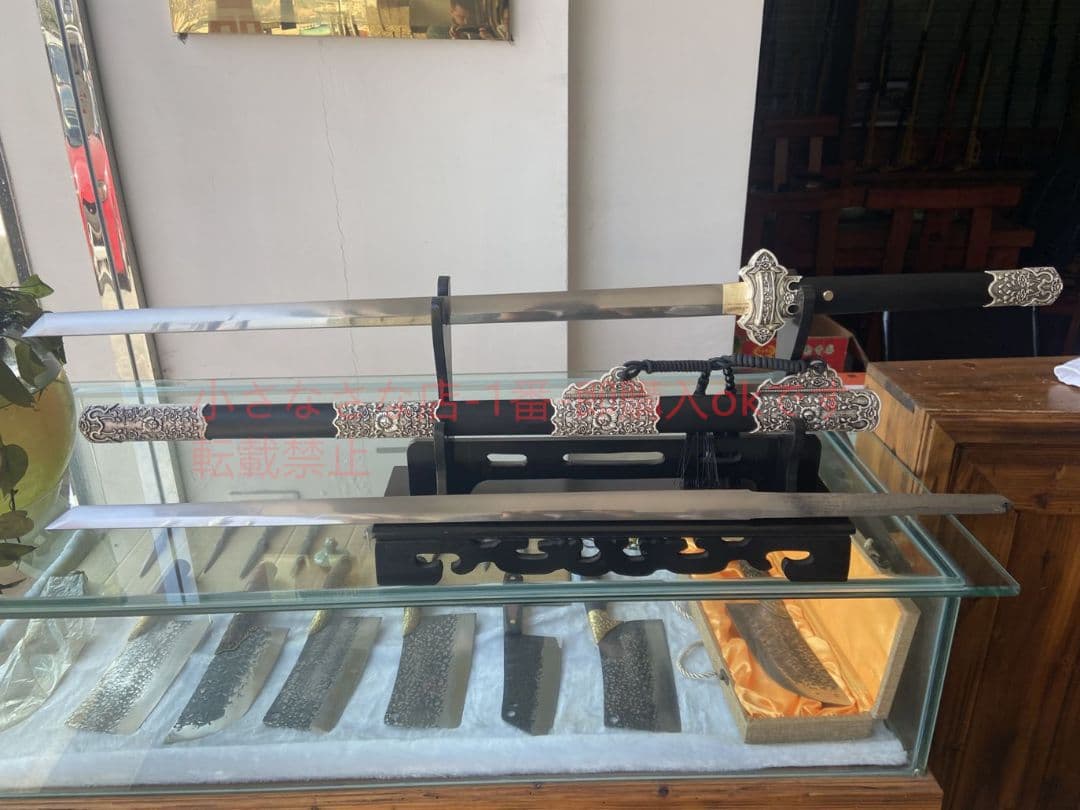 唐横刀盛世唐草模様鋼 古兵器 武具 刀装具 日本刀 模造刀 居合刀