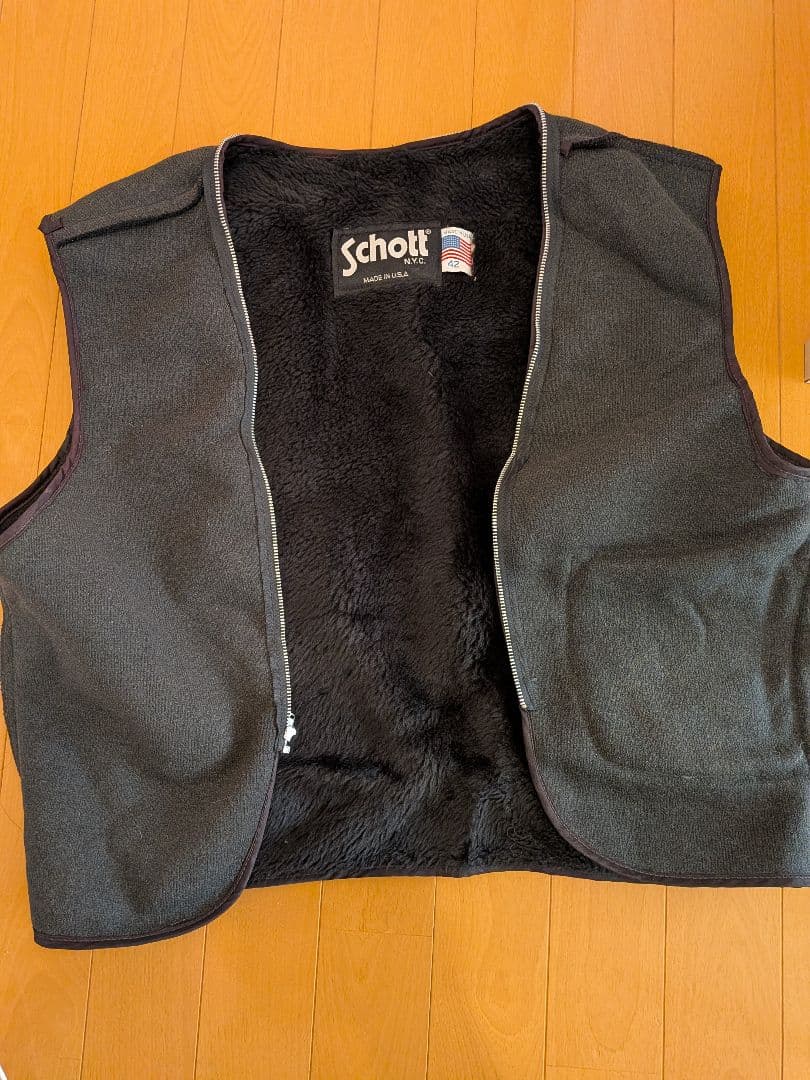 マ*ー様 Schott ブラックレザーシングルライダースジャケット