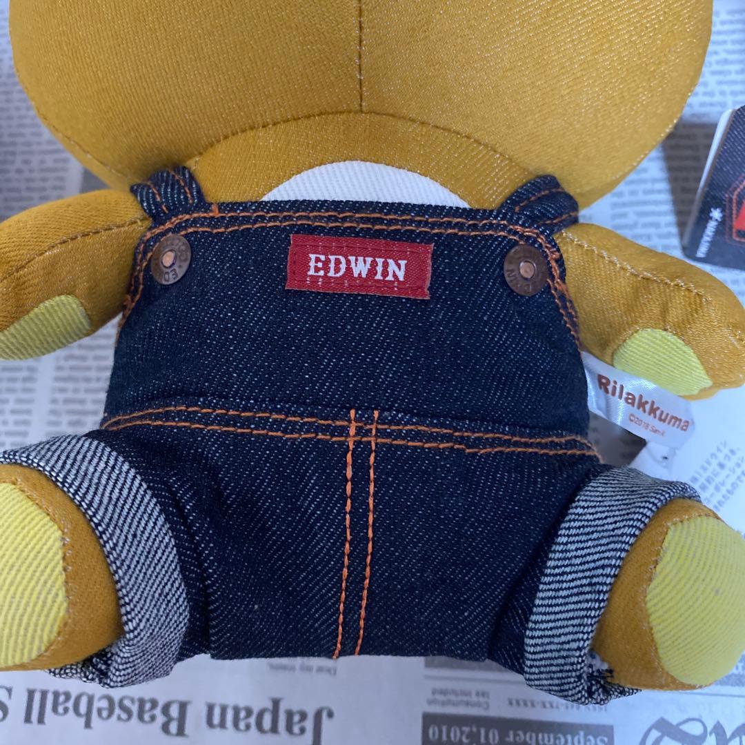 タグ付リラックマ×EDWIN エドウィン　ハリスツイードぬいぐるみ3体セット