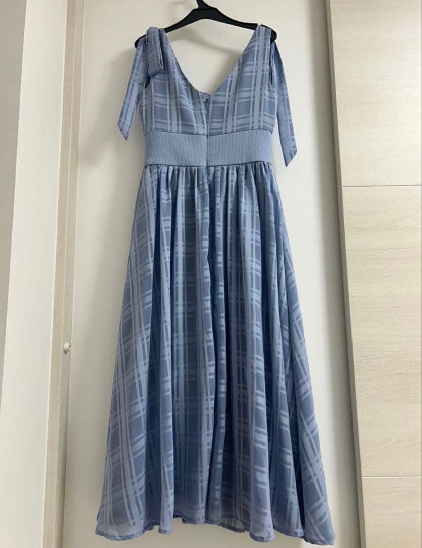 ROBE de FLEURS ローブドフルール ドレス キャバ ブルー リボン