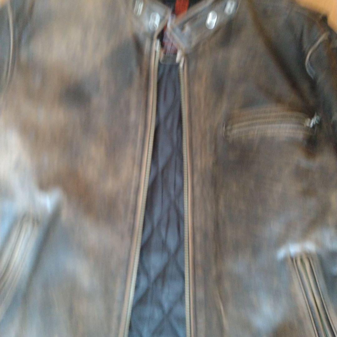 【R.B.C】ダークブラウン レザージャケット ライダース