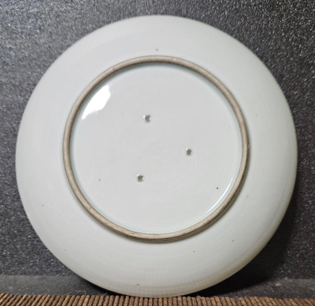 江戸時代後期　古伊万里　染付　鮎(あゆ)皿　径　約20.6cm鮎皿　検】柿右衛門