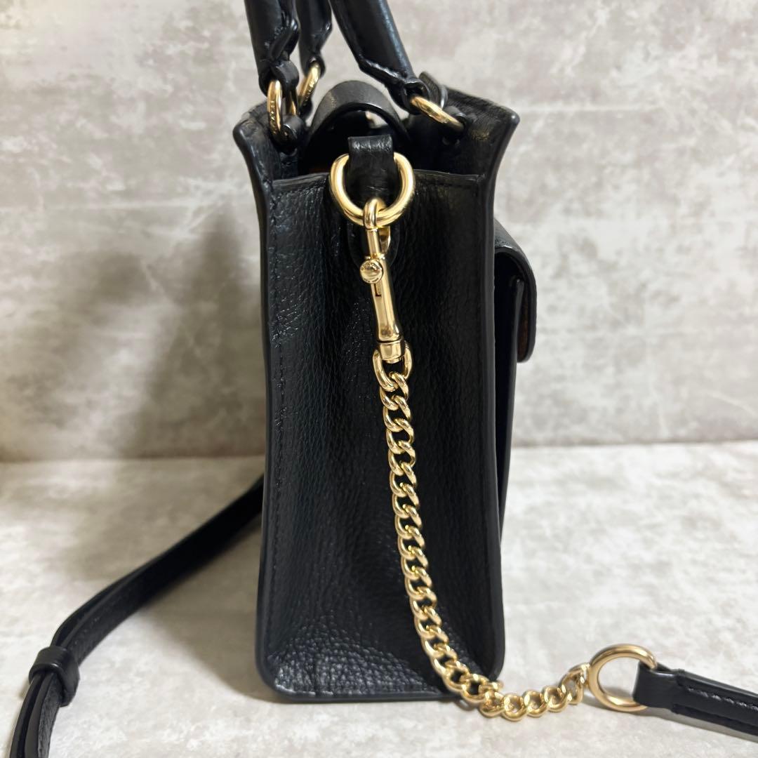 A261 未使用級✨コーチ　ミニ ペッパー クロスボディ シグネチャー　ブラウン