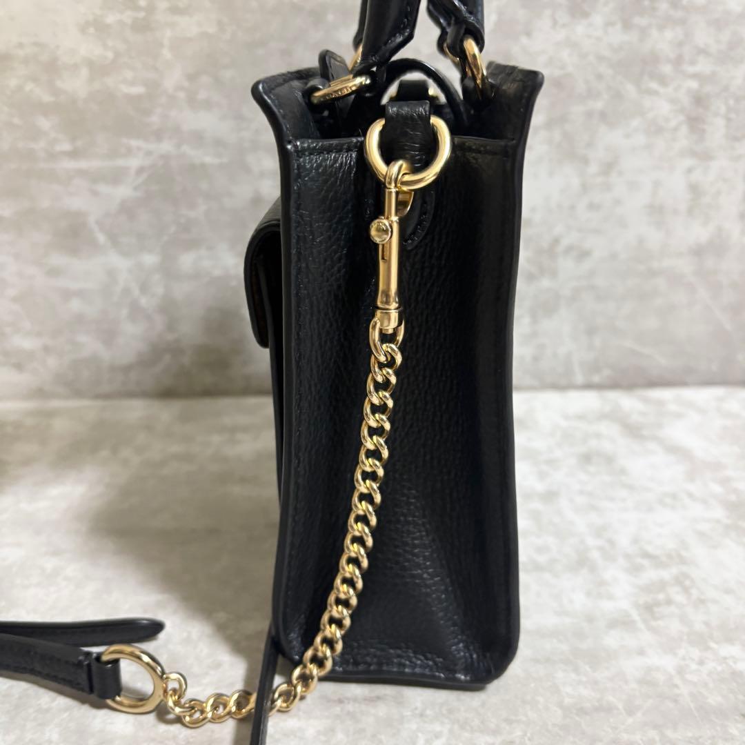 A261 未使用級✨コーチ　ミニ ペッパー クロスボディ シグネチャー　ブラウン