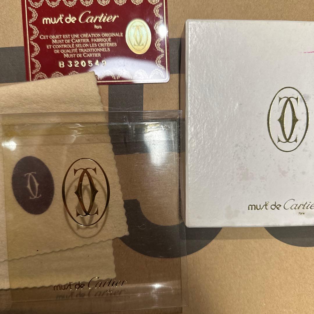 must de Cartier 二つ折り財布 ボルドー