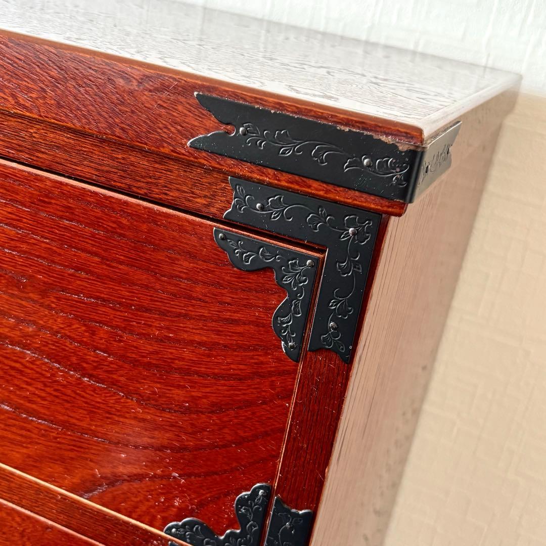 【希少】福島民芸 民芸家具　箪笥　和箪笥　整理タンス　アンティーク　けやき