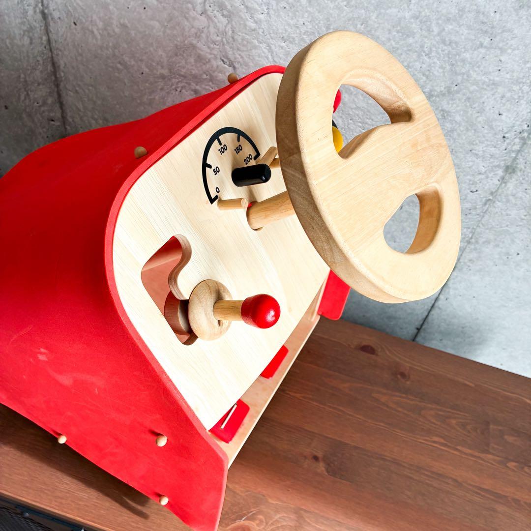 PLAN TOYS ドライビングシート　車　ハンドル　おもちゃ