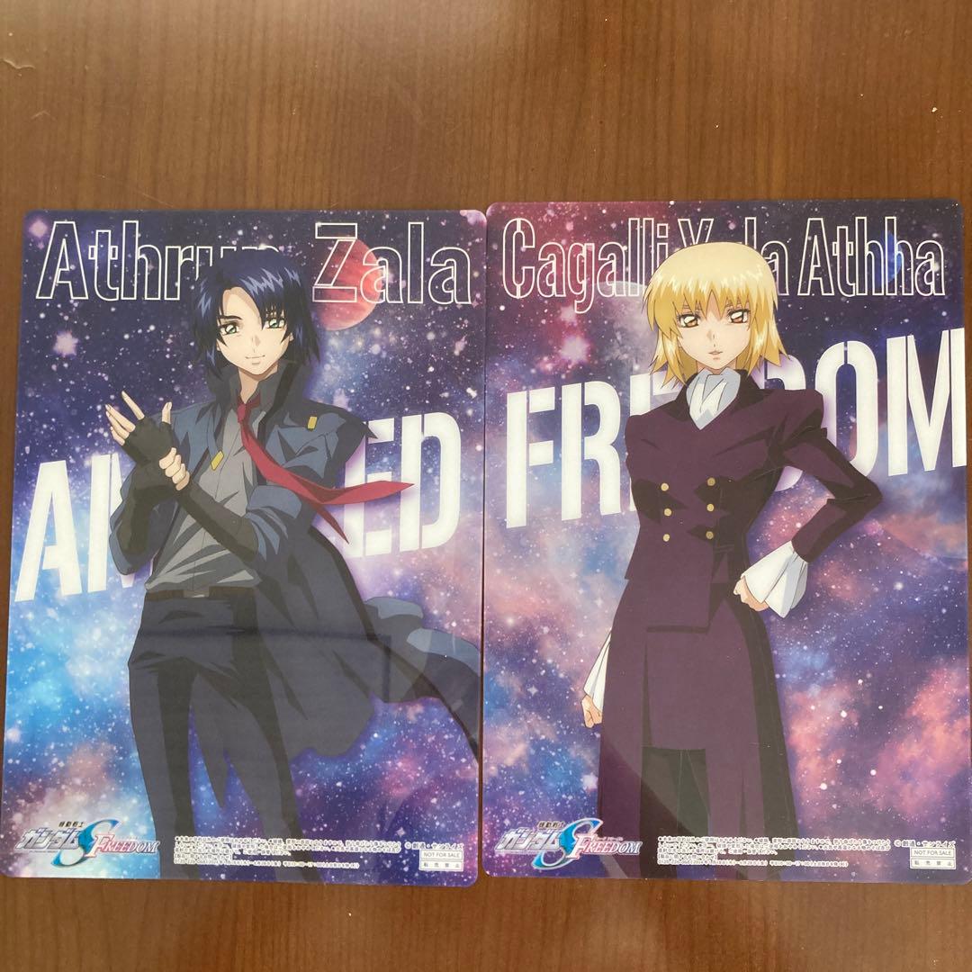 アスカガ　アスラン　カガリ　ガンダムseed クリアファイル　クリアカード