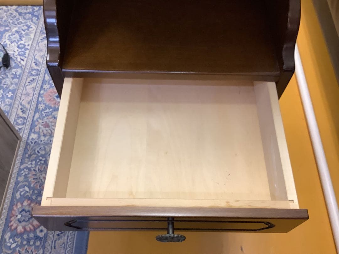 カリモク　コロニアル電話台/FAX台　アンティーク家具