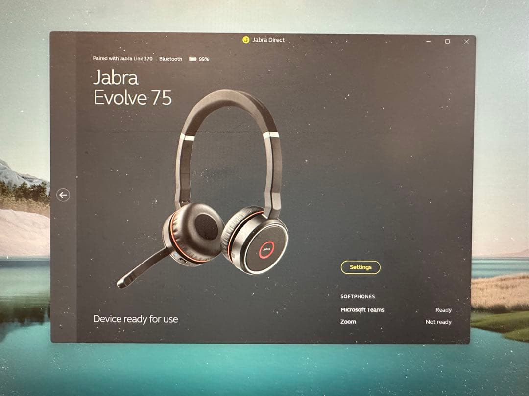 Jabra Evolve 75 HSC040W ワイヤレス ノイズキャンセル