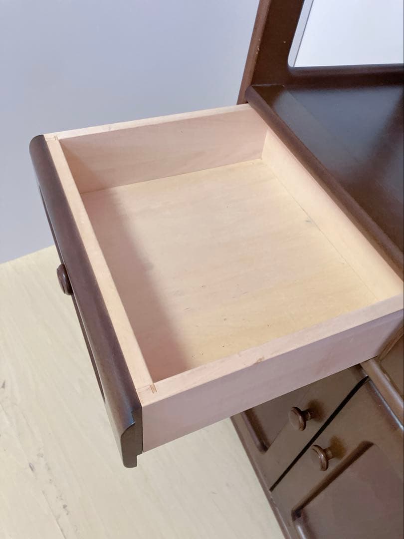 Karimoku カリモク 木製 電話台、FAX台　キャビネット飾り棚 収納　②