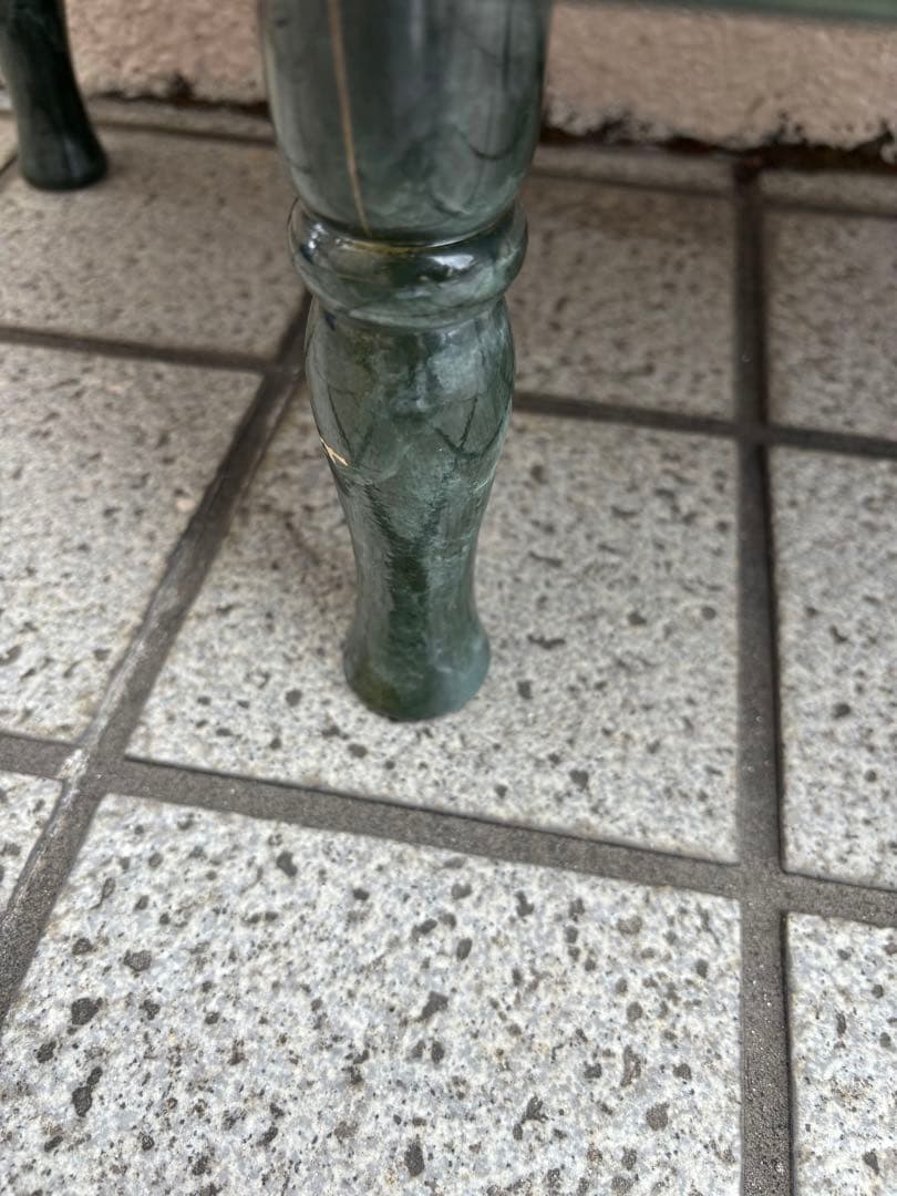 花柄コンソール　テーブル　台　アンティーク家具