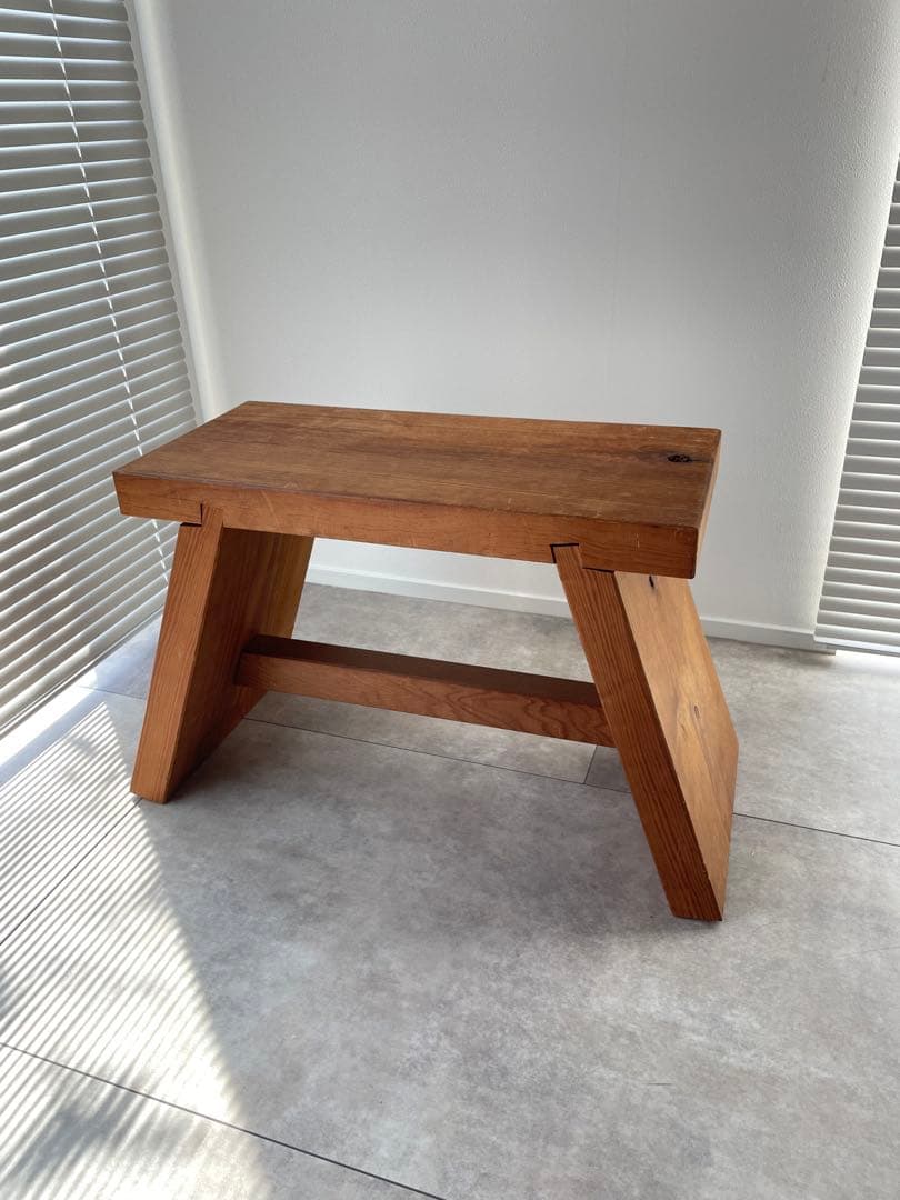 無垢材　スツール　ベンチ　手作り