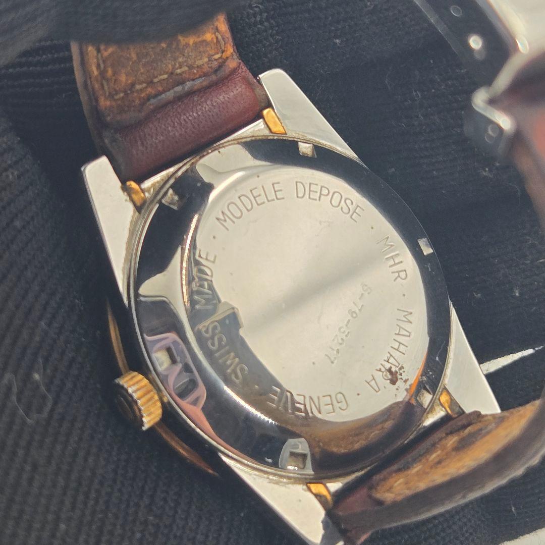 美品 MHR マハラ 自動巻き 腕時計 デイト付き ヴィンテージ 稼働品