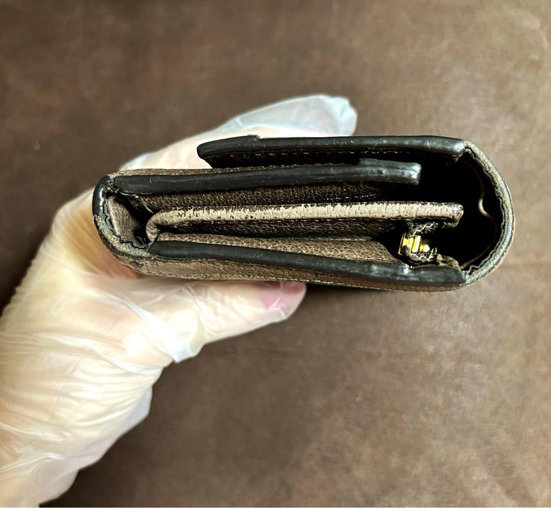 GUCCI グッチ オフディア シェリーライン GGウォレット 折財布 ベージュ