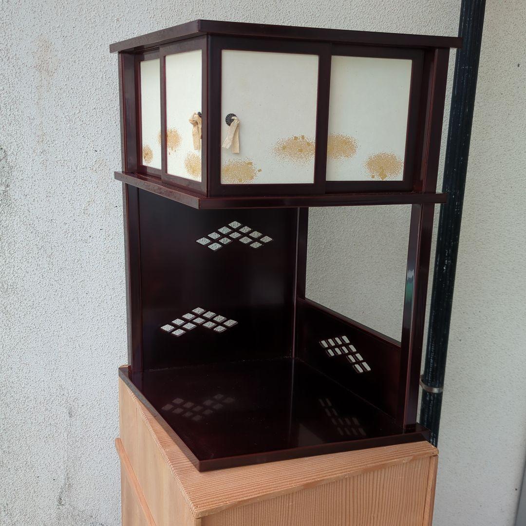 つれづれ棚 茶道具 棚 木製 漆器 木箱 美品 茶棚 お点前 在銘 飾り棚