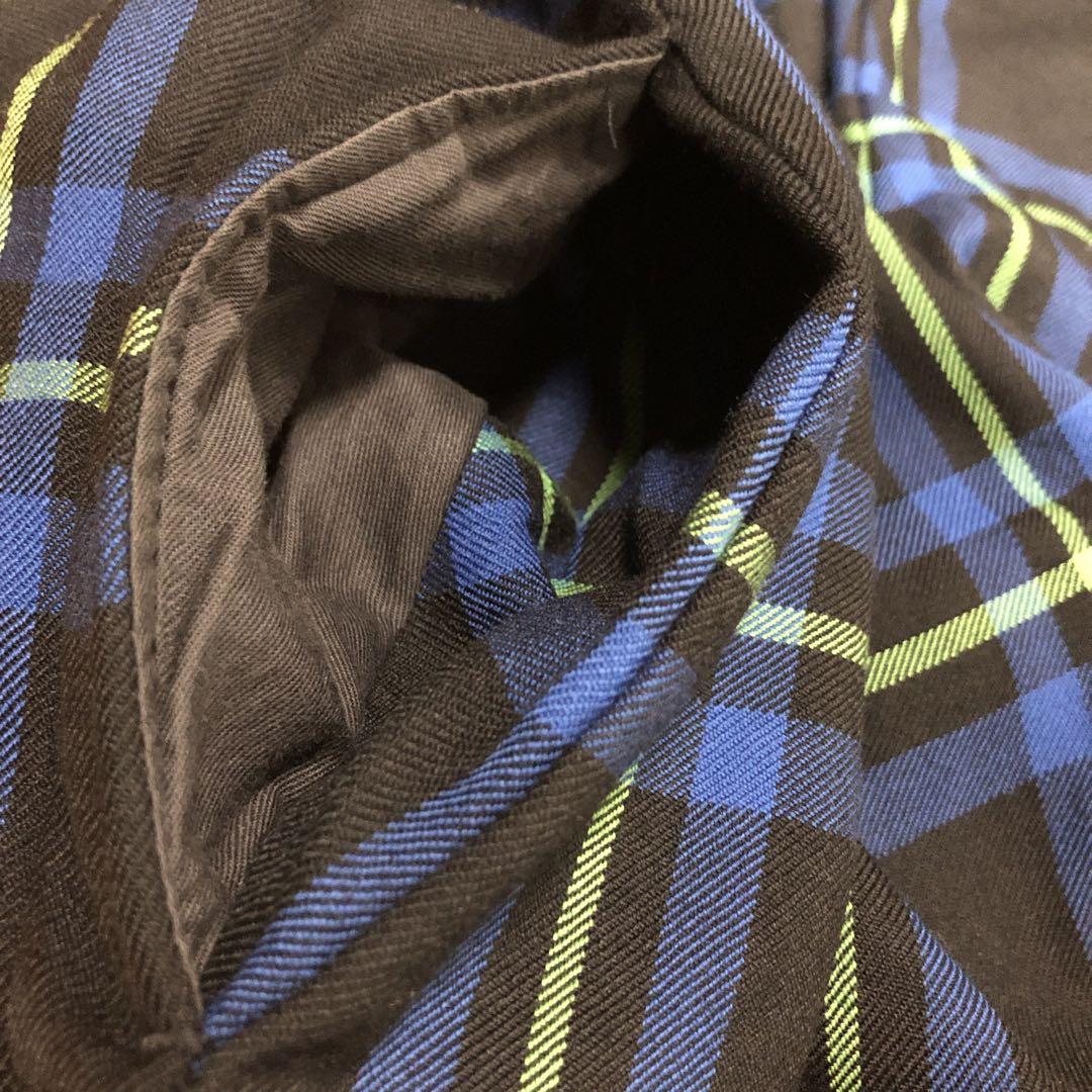 ヨウジヤマモト リミフゥ パンツスカート チェック 青