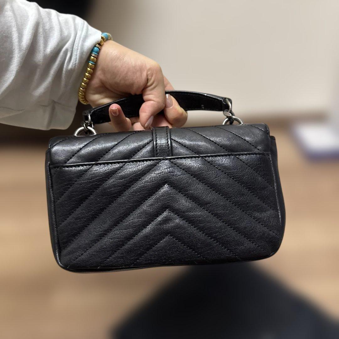 Saint Laurent ブラックショルダーバッグ