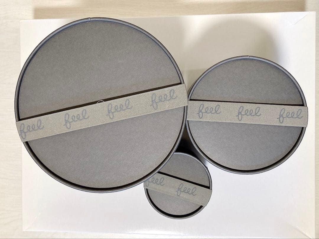 【新品未使用】育てるタオル feel ムーングレージュ3点セット　箱無し発送