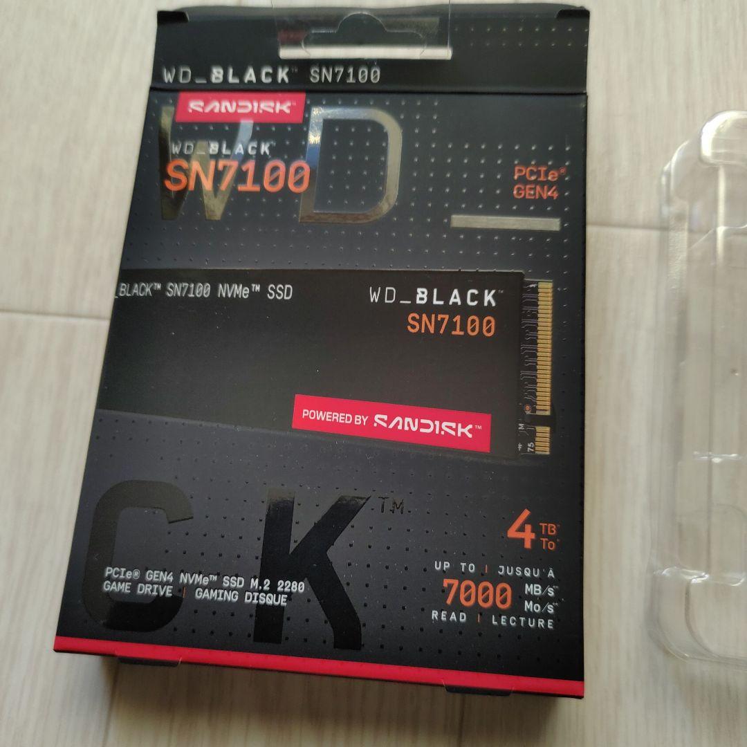 【新品未使用】WD_BLACK SN7100 4TB M.2 NVMe SSD