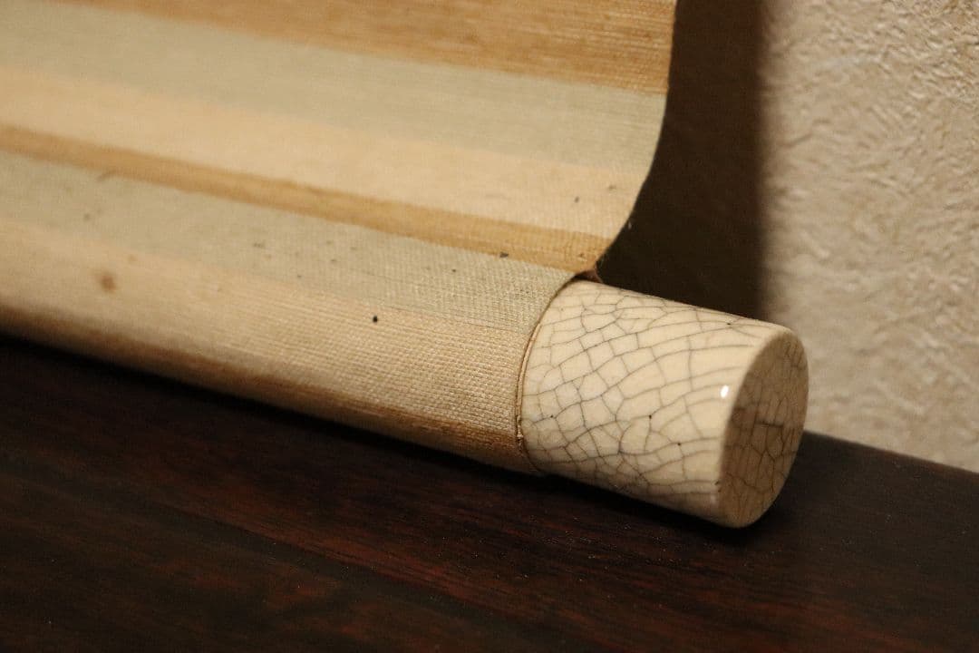 孤高の日本画家　妹尾天然　肉筆「百馬図」絹本　共箱　掛軸