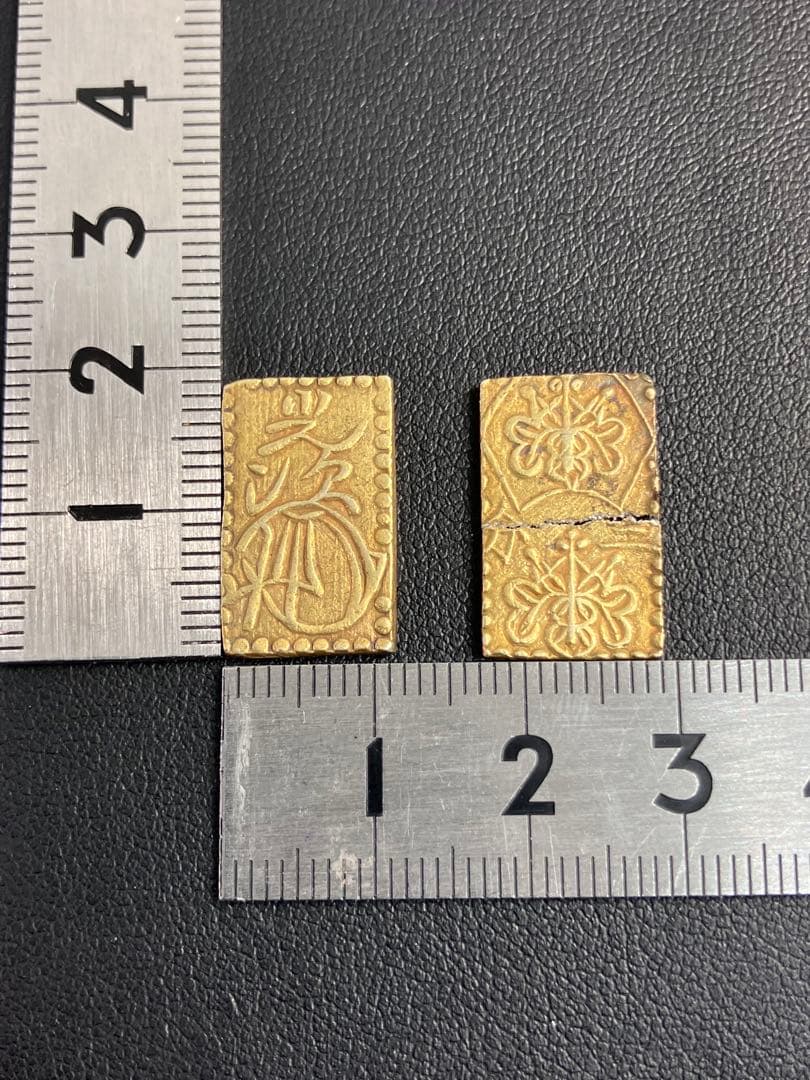 明治二分金 二分判金 江戸時代の金貨 3g 2枚セット