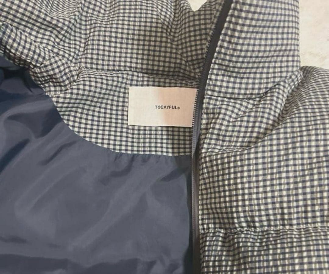 トゥデイフル　Check Dawn Jacket todayful ミント