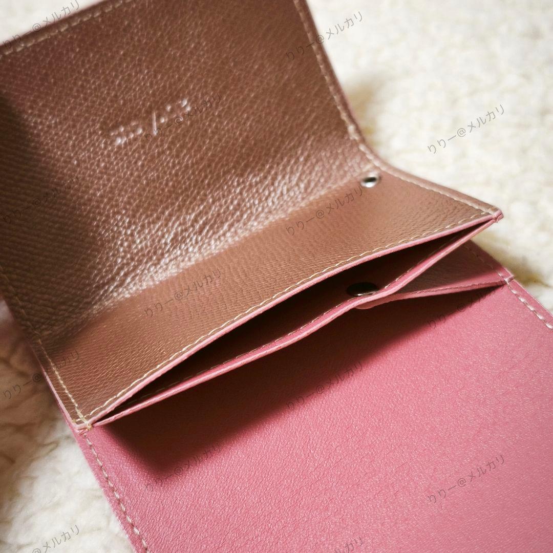 新品未使用★abrAsus 小さい財布　アブラサス　プラム　ピンク系