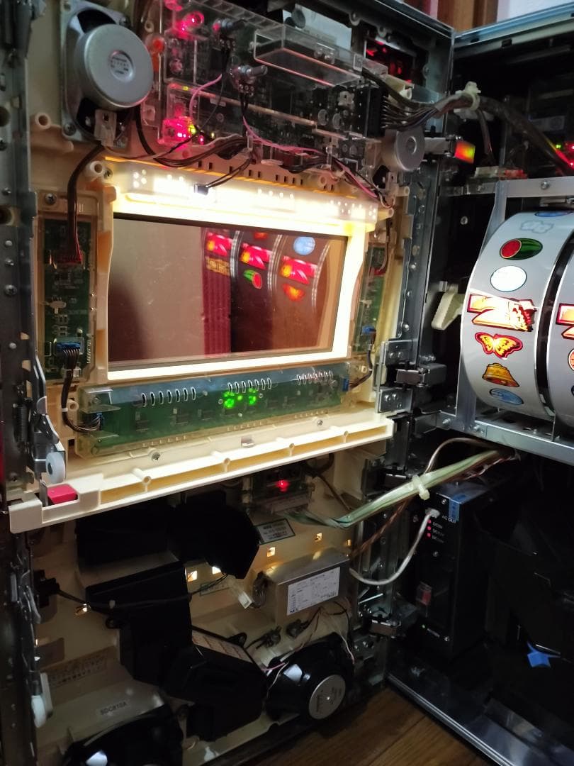 【パチスロ実機】高砂★ロッキー【オートプレイ付不要機付】４号機・レア・人気