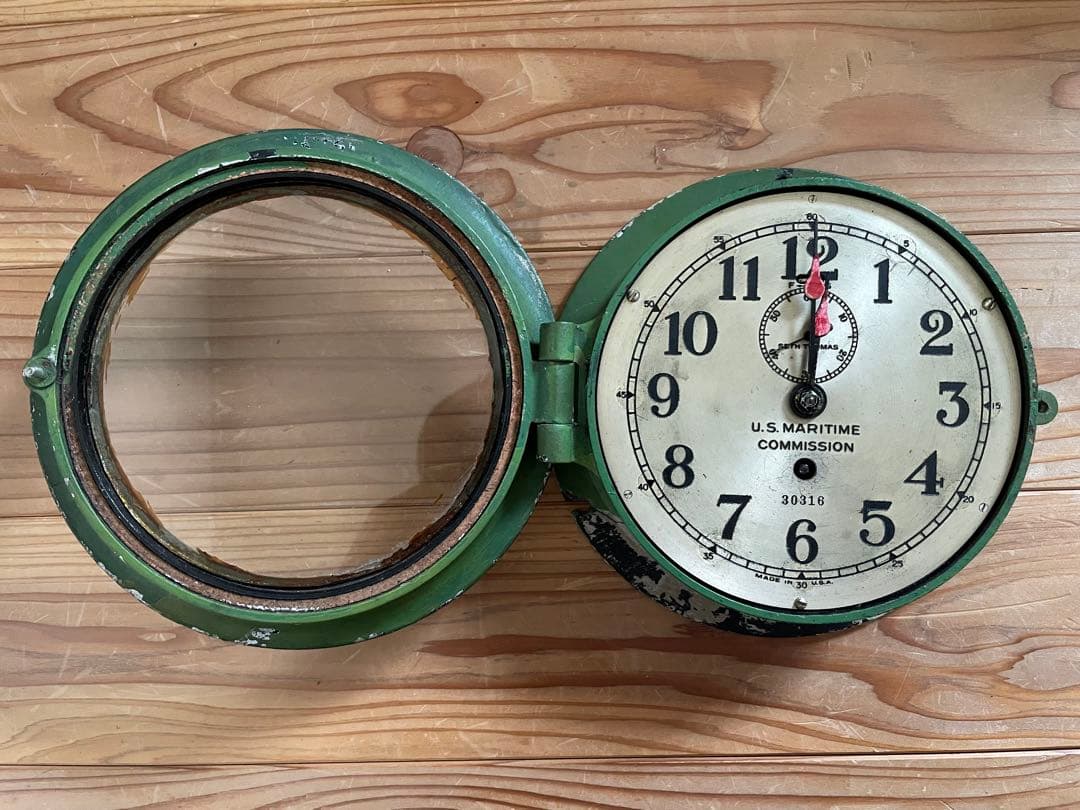 インテリア時計 Seth Thomas US MARITIME COMMISSION