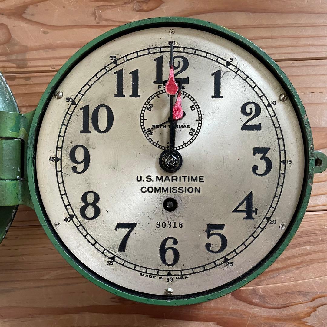 インテリア時計 Seth Thomas US MARITIME COMMISSION