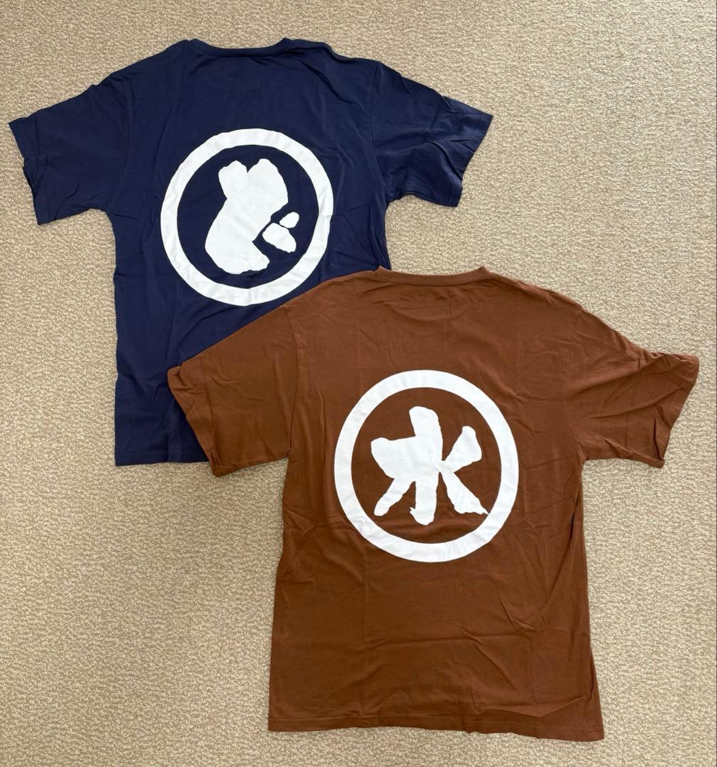 tkさん　水曜どうでしょう　作務衣　本藍染　青色　Tシャツ　セット