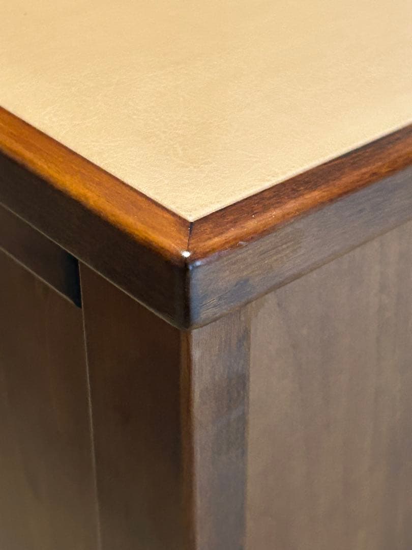 豊岡クラフト 木製書類整理ケース 7段 キャスター付 サイドデスク チェスト