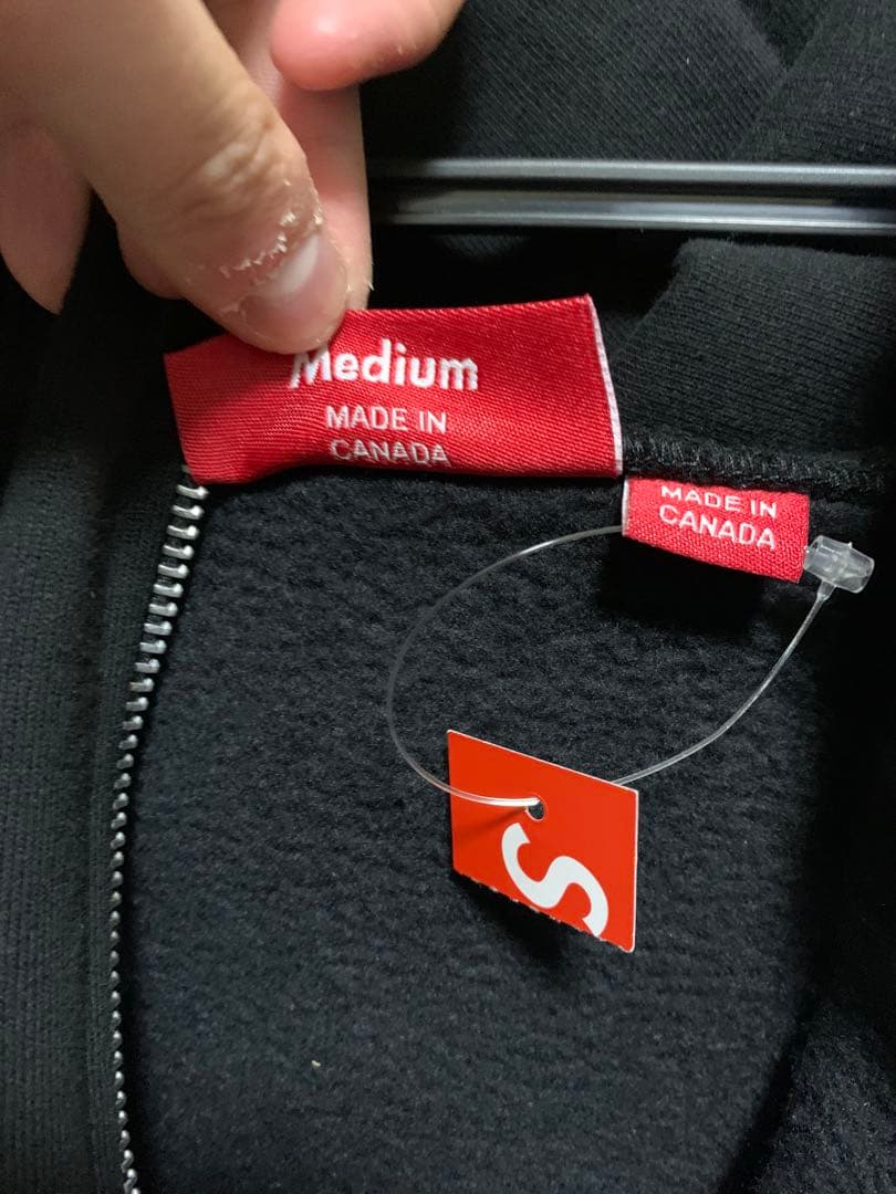 25FW シュプリーム ジップアップ スウェット パーカー Mサイズ